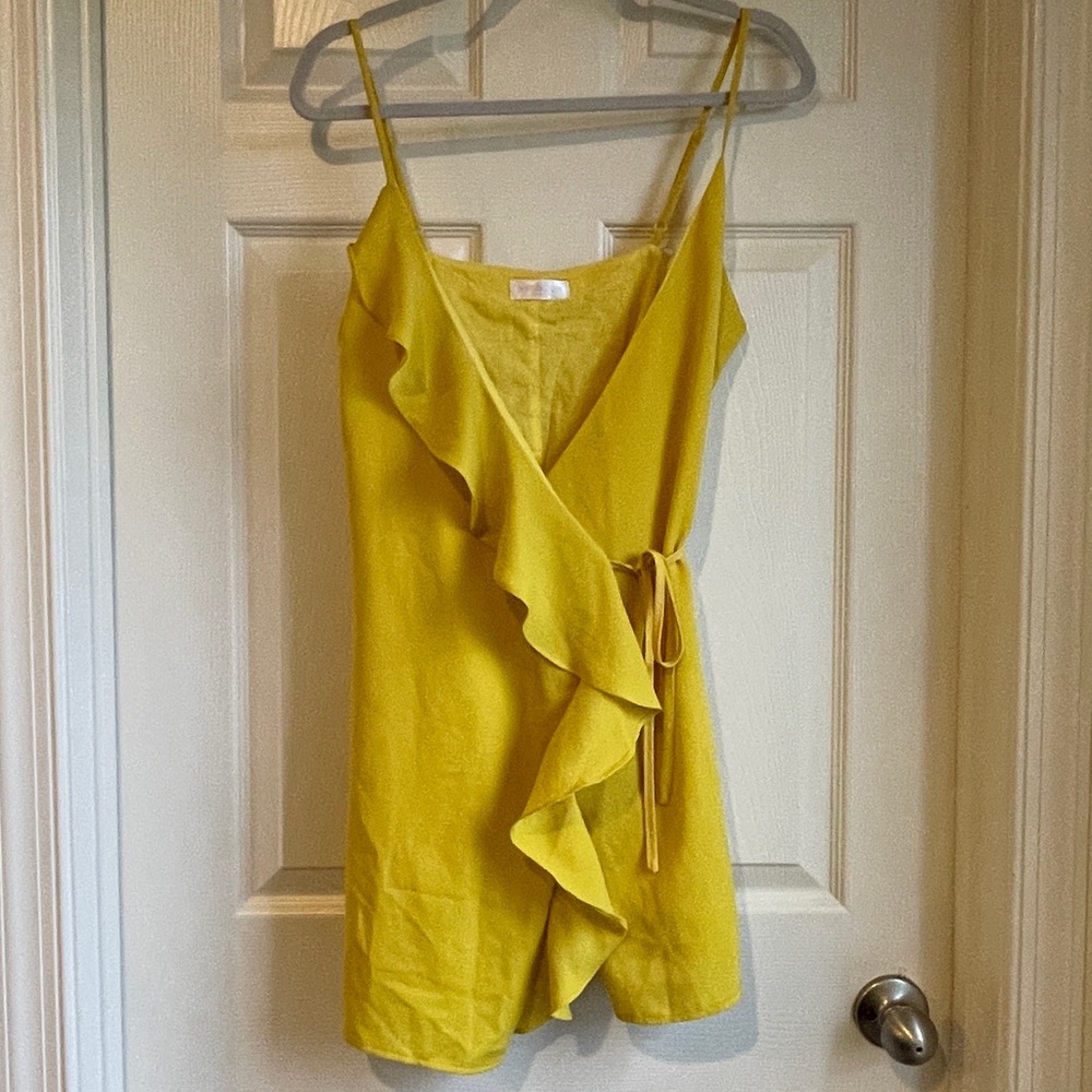 Tie to close dress with adjustable straps